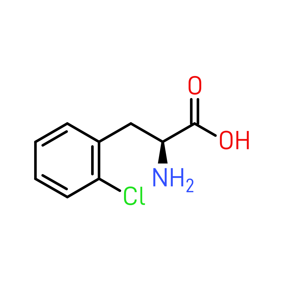 2-Chloro-L-phenylalanine structure
